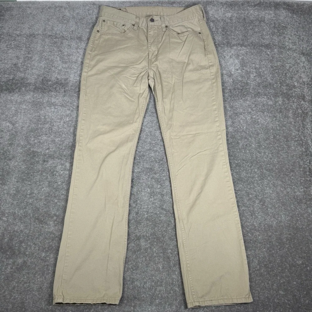 Levis 514 Pants Men's 34x34 Beige Slim Straight Casual‎ Modern